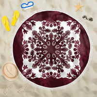 Palm Leaf Quilt Pattern Beach Blanket Hawaii Culture Floral - Polynesian Pride