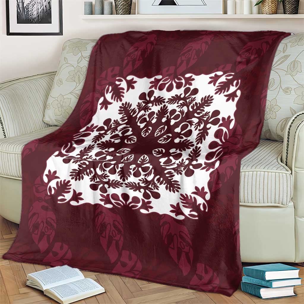 Palm Leaf Quilt Pattern Blanket Hawaii Culture Floral - Polynesian Pride