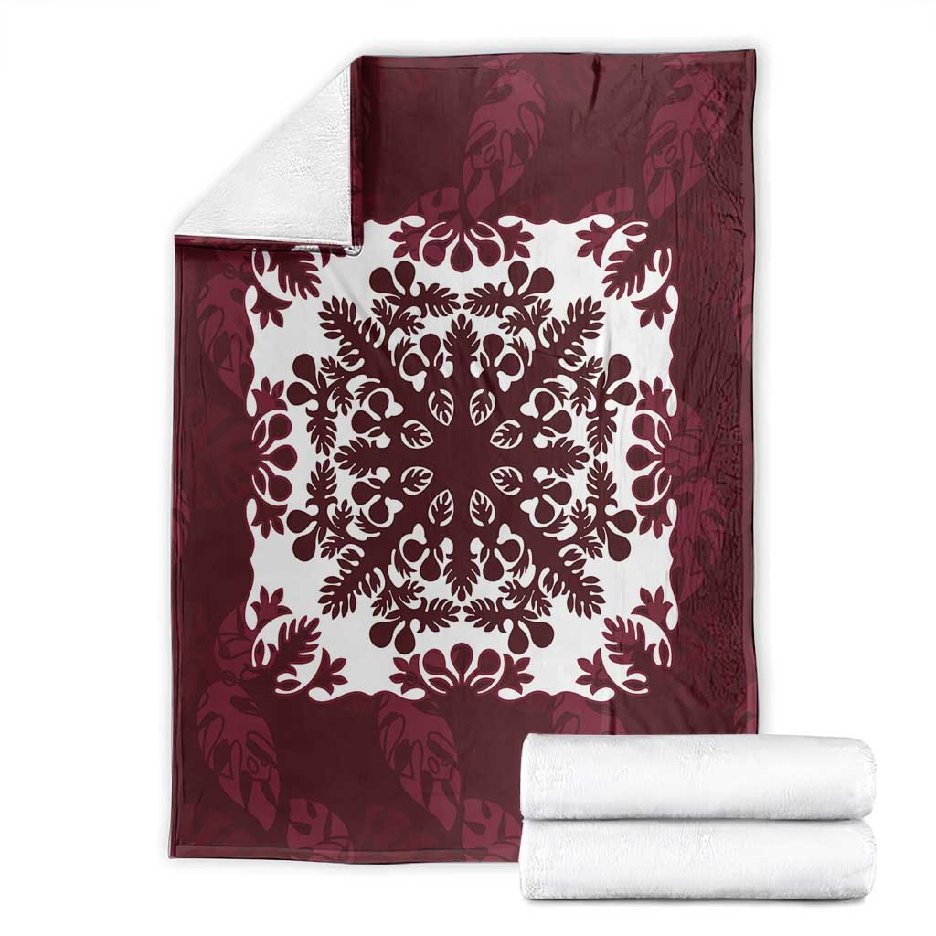 Palm Leaf Quilt Pattern Blanket Hawaii Culture Floral - Polynesian Pride