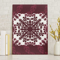 Palm Leaf Quilt Pattern Canvas Wall Art Hawaii Culture Floral - Polynesian Pride