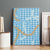 Blue Tropical Floral Palaka Canvas Wall Art Hawaiian Quilt Pattern - Polynesian Pride