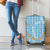 Blue Tropical Floral Palaka Luggage Cover Hawaiian Quilt Pattern - Polynesian Pride