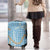 Blue Tropical Floral Palaka Luggage Cover Hawaiian Quilt Pattern - Polynesian Pride