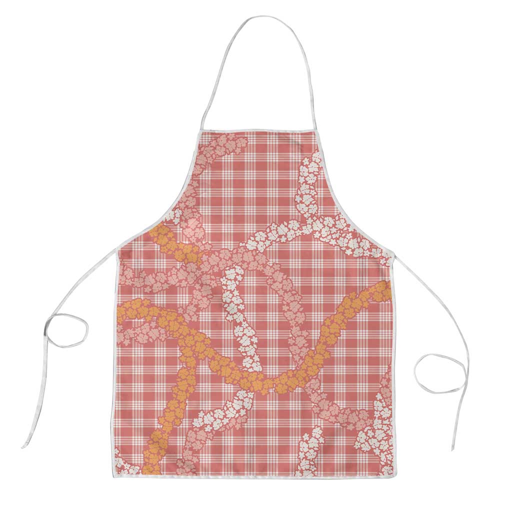 Pink Tropical Floral Palaka Apron Hawaiian Quilt Pattern - Polynesian Pride