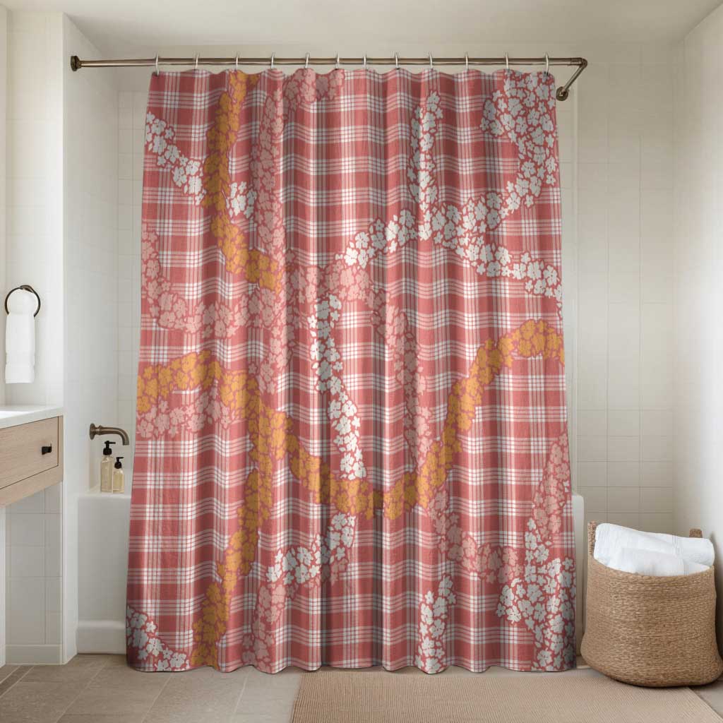 Pink Tropical Floral Palaka Bathroom Set Hawaiian Quilt Pattern - Polynesian Pride