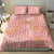 Pink Tropical Floral Palaka Bedding Set Hawaiian Quilt Pattern - Polynesian Pride
