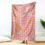 Pink Tropical Floral Palaka Blanket Hawaiian Quilt Pattern - Polynesian Pride