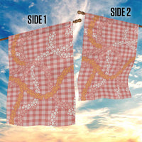 Pink Tropical Floral Palaka Garden Flag Hawaiian Quilt Pattern - Polynesian Pride