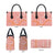 Pink Tropical Floral Palaka Leather Bag Hawaiian Quilt Pattern - Polynesian Pride