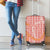 Pink Tropical Floral Palaka Luggage Cover Hawaiian Quilt Pattern - Polynesian Pride