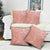 Pink Tropical Floral Palaka Pillow Cover Hawaiian Quilt Pattern - Polynesian Pride