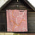 Pink Tropical Floral Palaka Quilt Hawaiian Quilt Pattern - Polynesian Pride