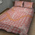 Pink Tropical Floral Palaka Quilt Bed Set Hawaiian Quilt Pattern - Polynesian Pride