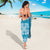 Blue Ulu Palaka Quilt Pattern Sarong Hawaii Culture Breadfruit - Polynesian Pride