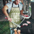 Green Ulu Palaka Quilt Pattern Apron Hawaii Culture Breadfruit - Polynesian Pride
