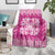 Pink Ulu Palaka Quilt Pattern Blanket Hawaii Culture Breadfruit - Polynesian Pride