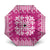 Pink Ulu Palaka Quilt Pattern Umbrella Hawaii Culture Breadfruit - Polynesian Pride