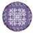 Purple Ulu Palaka Quilt Pattern Spare Tire Cover Hawaii Culture Breadfruit - Polynesian Pride