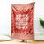 Red Ulu Palaka Quilt Pattern Blanket Hawaii Culture Breadfruit - Polynesian Pride