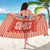 Red Ulu Palaka Quilt Pattern Sarong Hawaii Culture Breadfruit - Polynesian Pride