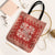 Red Ulu Palaka Quilt Pattern Tote Bag Hawaii Culture Breadfruit - Polynesian Pride