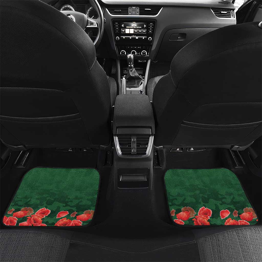 Personalised Solomon Islands Remembrance Day Car Mats We Will Remember Them with Camouflage Style