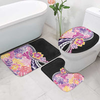 Aloha Vintage Hibiscus Lei Seamless Pattern Bathroom Set - Polynesian Pride
