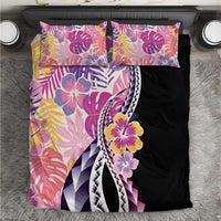 Aloha Vintage Hibiscus Lei Seamless Pattern Bedding Set - Polynesian Pride