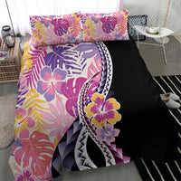 Aloha Vintage Hibiscus Lei Seamless Pattern Bedding Set - Polynesian Pride