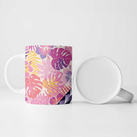 Aloha Vintage Hibiscus Lei Seamless Pattern Ceramic Mug - Polynesian Pride