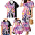 Aloha Vintage Hibiscus Lei Seamless Pattern Family Matching Mermaid Dress and Hawaiian Shirt - Polynesian Pride