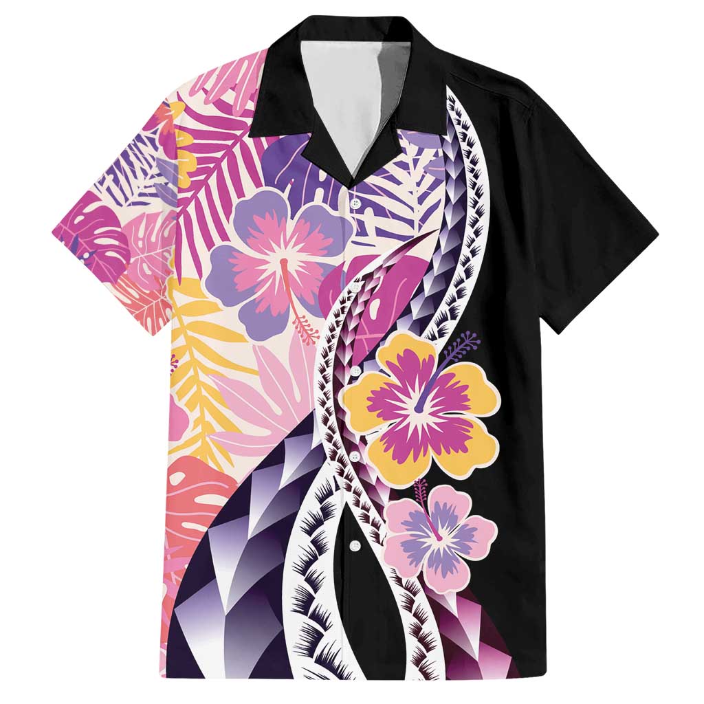 Aloha Vintage Hibiscus Lei Seamless Pattern Hawaiian Shirt - Polynesian Pride