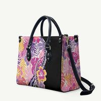 Aloha Vintage Hibiscus Lei Seamless Pattern Leather Bag - Polynesian Pride