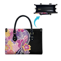 Aloha Vintage Hibiscus Lei Seamless Pattern Leather Bag - Polynesian Pride