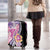 Aloha Vintage Hibiscus Lei Seamless Pattern Luggage Cover - Polynesian Pride