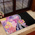 Aloha Vintage Hibiscus Lei Seamless Pattern Rubber Doormat - Polynesian Pride