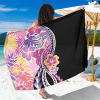 Aloha Vintage Hibiscus Lei Seamless Pattern Sarong - Polynesian Pride