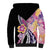 Aloha Vintage Hibiscus Lei Seamless Pattern Sherpa Hoodie - Polynesian Pride