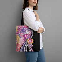 Aloha Vintage Hibiscus Lei Seamless Pattern Tote Bag - Polynesian Pride