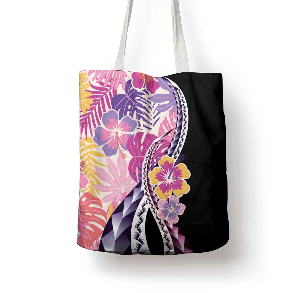 Aloha Vintage Hibiscus Lei Seamless Pattern Tote Bag - Polynesian Pride