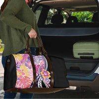 Aloha Vintage Hibiscus Lei Seamless Pattern Travel Bag - Polynesian Pride