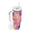 Aloha Vintage Hibiscus Lei Seamless Pattern Tumbler With Handle - Polynesian Pride