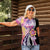 Aloha Vintage Hibiscus Lei Seamless Pattern Women Polo Shirt - Polynesian Pride