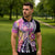 Aloha Vintage Hibiscus Lei Seamless Pattern Zipper Polo Shirt - Polynesian Pride