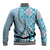 Aloha Vintage Palaka Floral Hawaiian Quilt Baseball Jacket Uliuli Motif - Polynesian Pride