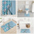 Aloha Vintage Palaka Floral Hawaiian Quilt Bathroom Set Uliuli Motif - Polynesian Pride
