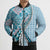 Aloha Vintage Palaka Floral Hawaiian Quilt Bomber Puffer Jacket Uliuli Motif - Polynesian Pride