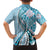 Aloha Vintage Palaka Floral Hawaiian Quilt Family Matching Long Sleeve Bodycon Dress and Hawaiian Shirt Uliuli Motif - Polynesian Pride