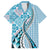 Aloha Vintage Palaka Floral Hawaiian Quilt Family Matching Long Sleeve Bodycon Dress and Hawaiian Shirt Uliuli Motif - Polynesian Pride