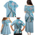 Aloha Vintage Palaka Floral Hawaiian Quilt Family Matching Puletasi and Hawaiian Shirt Uliuli Motif - Polynesian Pride